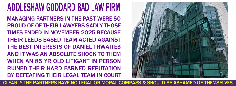 Addleshaw Goddard Disgraced Law Firm